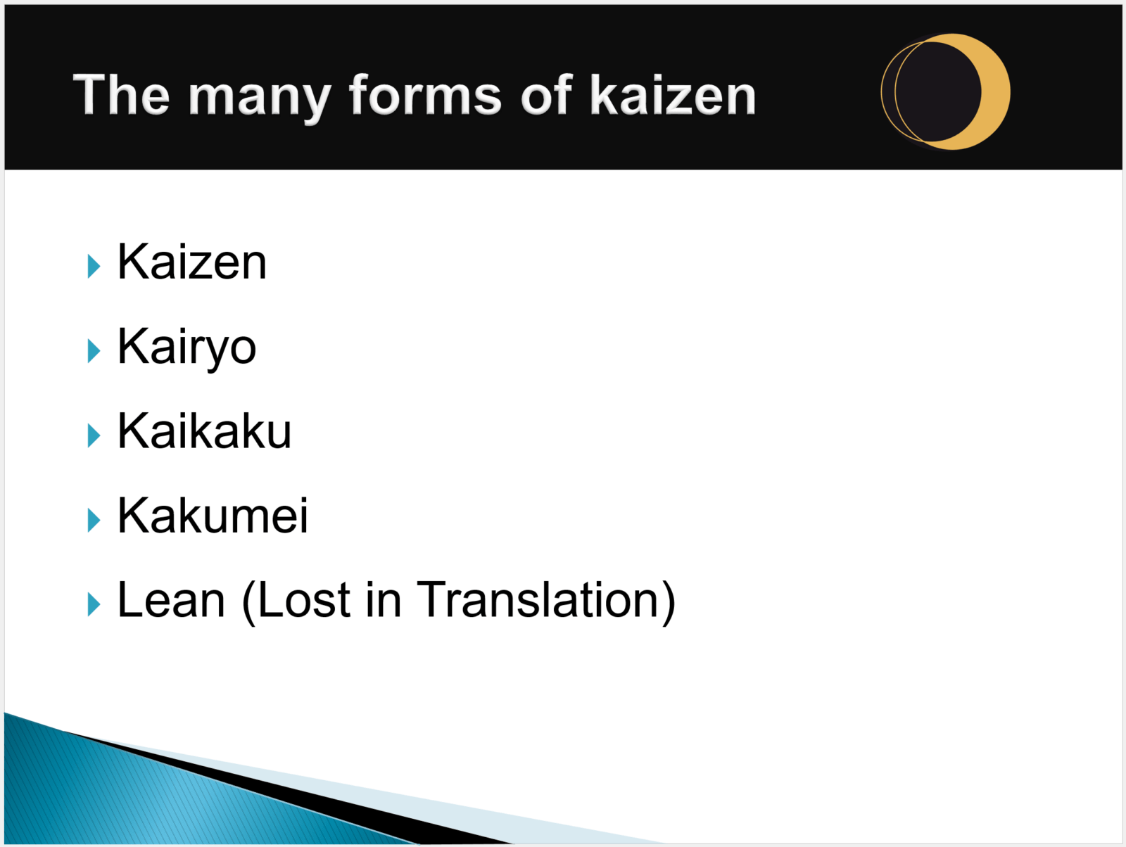 Forms of Kaizen