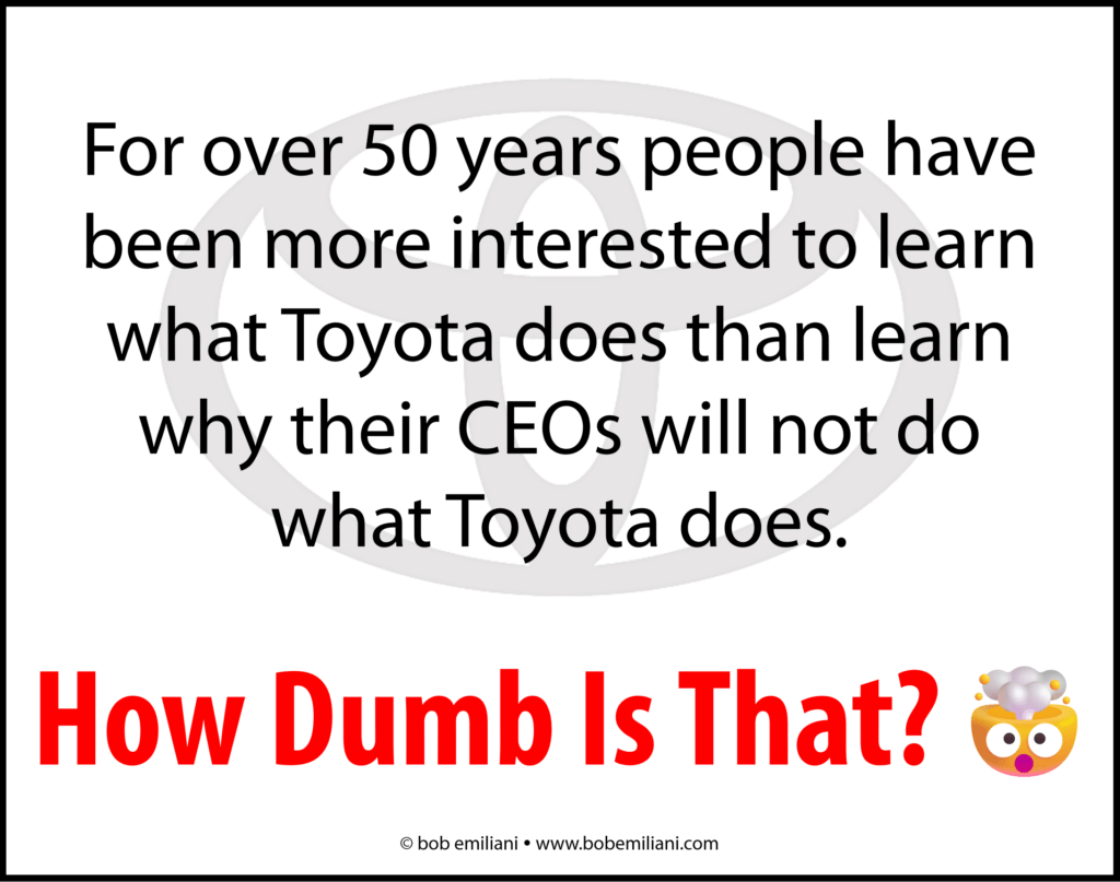 Learning From Toyota