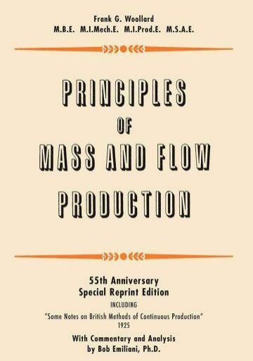 Principles Of Mass And Flow Production by Bob Emiliani